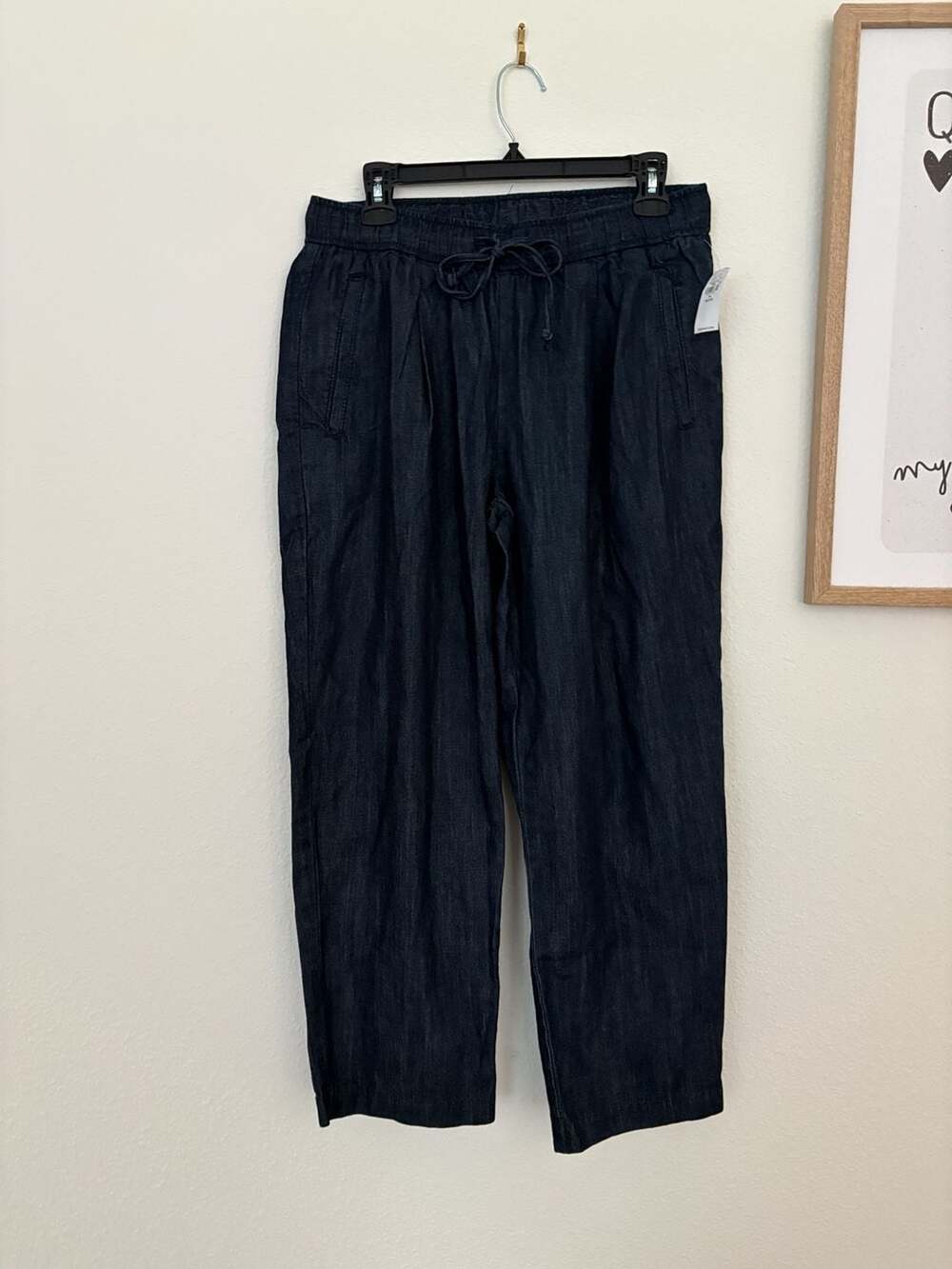 Old Navy Billie Straight Size M Petite Pull-On Denim Pants
